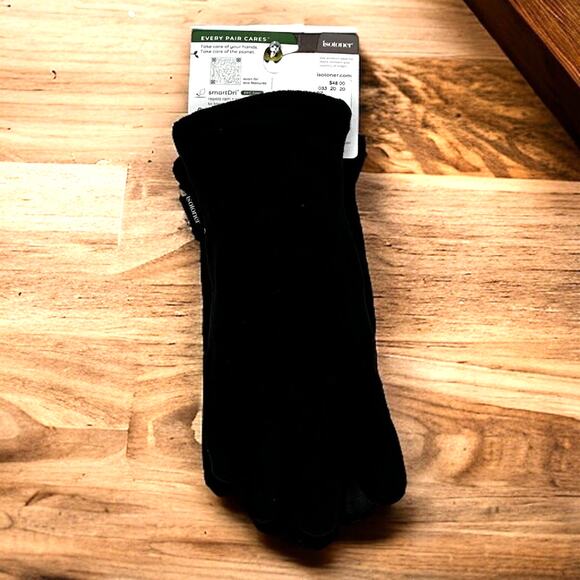 Isotoner Women’s One Size Black SmartDry Eco Comfort Winter Gloves NWT - Picture 2 of 3